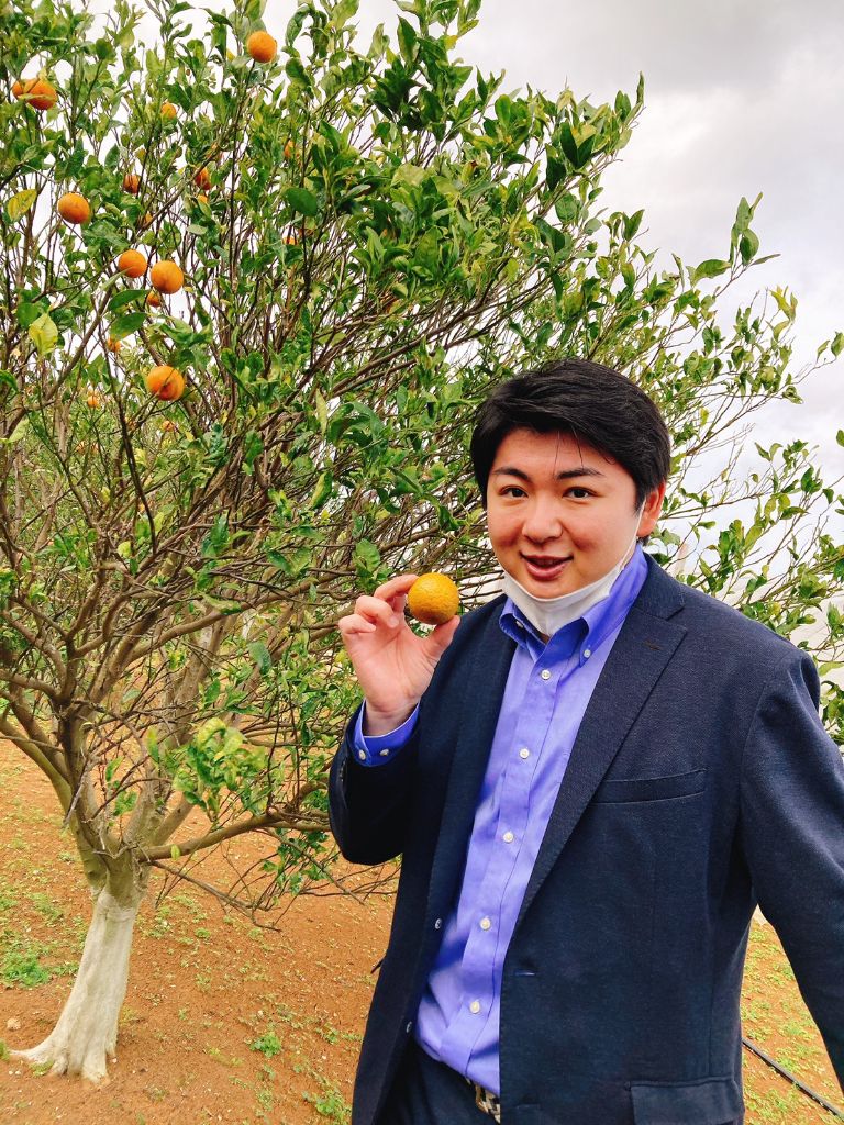 代表による農家視察